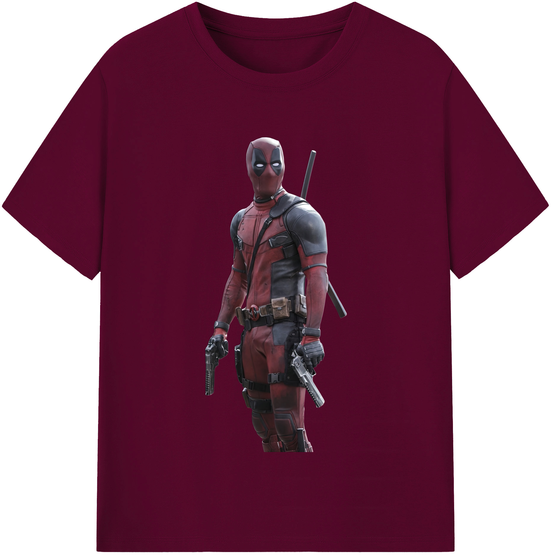 （画像用） Deadpool デッドプール レディースカジュアルプリントTシャツ（綿100％）